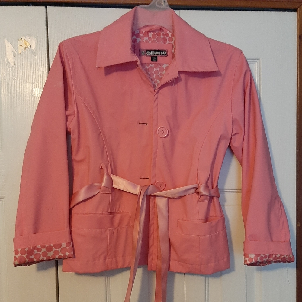 Girls apricot jacket size small